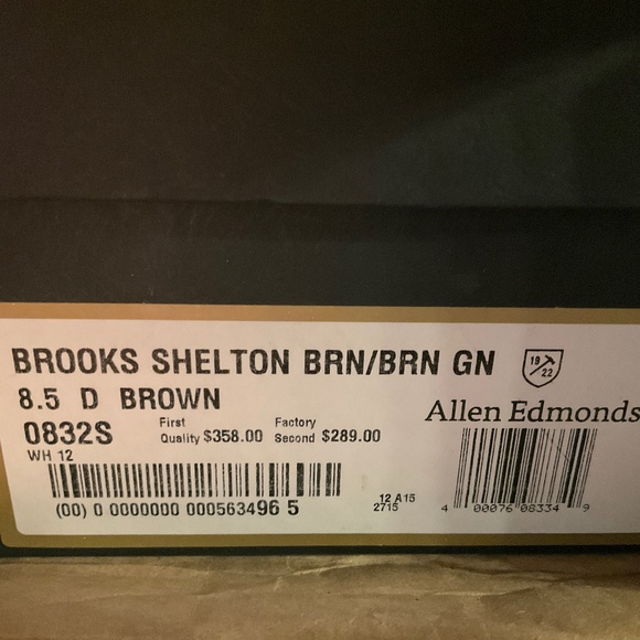 Brooks Brothers Men’s Brooks Shelton Brown Size 8.5D main image 7